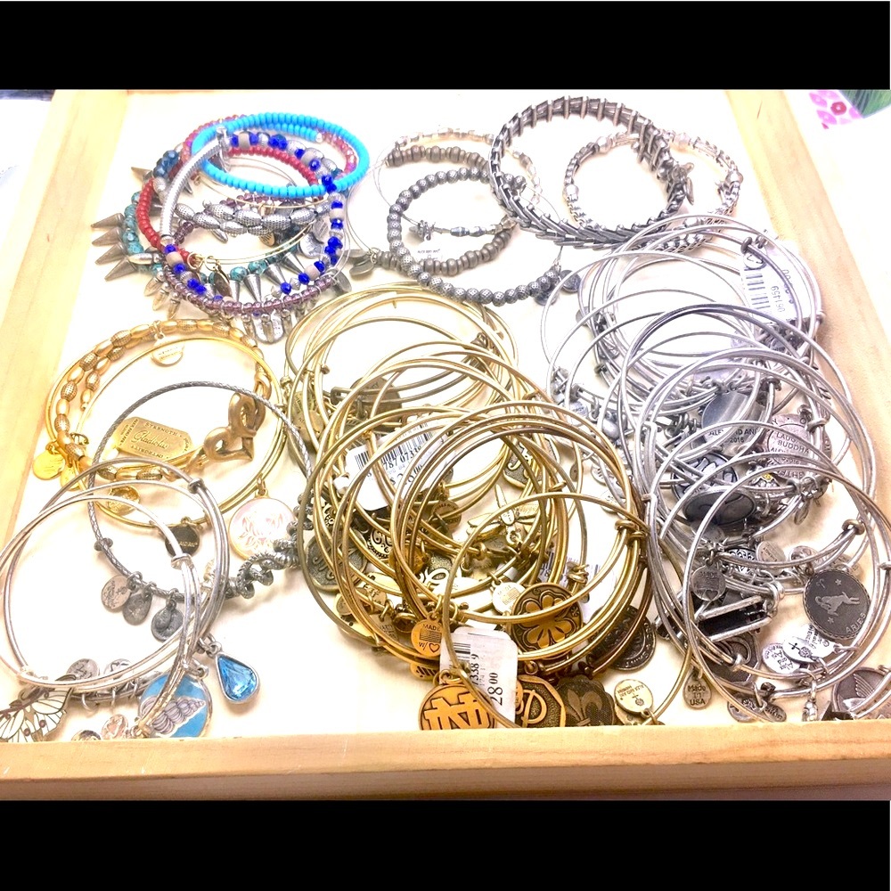 Alex & Ani collection bracelet. Alex & Ani charm bracelet.costume jewelry